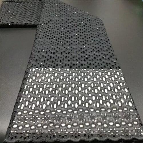Black lace fabric swiss voile lace in switzerland dubai 2020 tissu dentelle african fabric lace material high quality 5yard