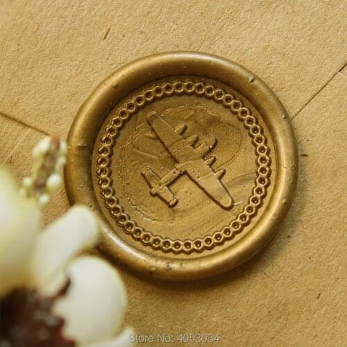 Lancaster Plane Wax Seal Stamping , Bomber Wax Stamp Kit Wedding Invitation Y248