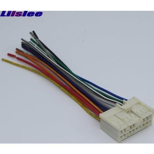 Liislee Car CD DVD Player Power Wire Cable Plug For Hyundai For Kia 1999~2007 Plugs Into Factory Radio / DIN ISO Female