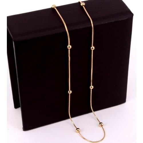 Fashion Temperament 8 Steel Ball Snake Bone Chain Clavicle Chain Woman Necklace Jewelry Wholesale For Woman Gift
