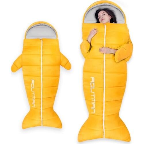 New Good Quality Single Sleeping Bag Adult Outdoor Travel Autumn And Winter Thickening Female Male Indoor Camping Cold