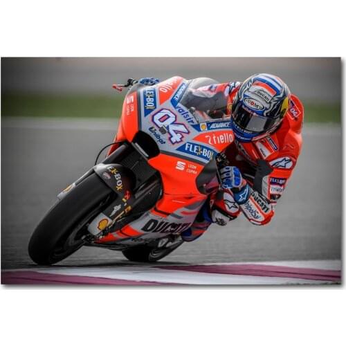 Andrea Dovizioso motorcycle racer racing Superbike Posters Wall Art Picture Silk Canvas Printed Art Paintings for Home Decor