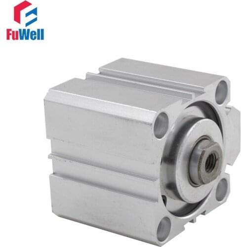 SDA Pneumatic Air Cylinder 50mm Bore 5/10/15/20/25/30/40mm Stroke Aluminum Alloy Dual Action Pneumatic Component Cylinder