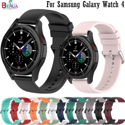 20 22mm WatchBand Strap For Samsung Galaxy Watch 4 44MM 40mm /Galaxy Watch 4 Classic 42mm 46mm Band Silicone Wristbands Bracelet