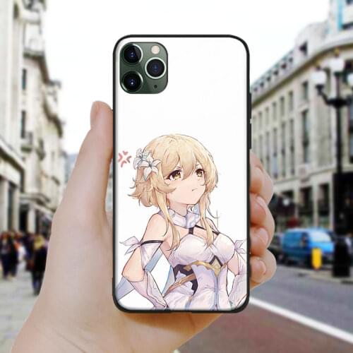 Lumine Genshin Impact design art Silicone Glass Phone Case Cover Shell For iPhone SE 6 6s 7 8 Plus X XR XS 11 12 Mini Pro Max