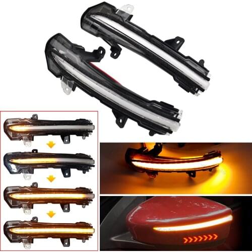 LED Side Wing Mirror Indicator Sequential Blinker Dynamic Turn Signal Light For Nissan Kicks P15 & Note 2017 2018 update e-power