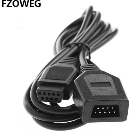 FZQWEG 9 Pin 1.8M/6FT Extension Cable Cord For Sega Genesis 2 Controllers Handle Grip