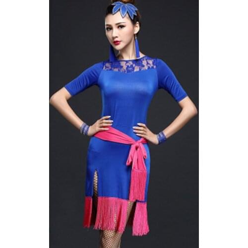 Latin dance skirt autumn new Latin dance costume adult lady Latin dance skirt costumes practice clothes tassel dress