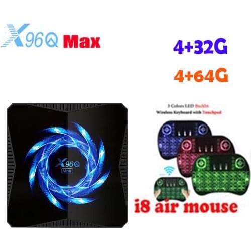 10pcs X96Q MAX Android 10.0 TV Box 4GB RAM 32/64GB ROM Allwinner H616 2.4G/5.0G WiFi BT5.0 4K HDR better x96q t95 h616 x3