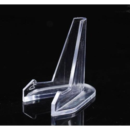 4 pcs Coin Display Easel Plastic Collection Equipment Supplies Coins Stand for CD Medallion Picture Miniature