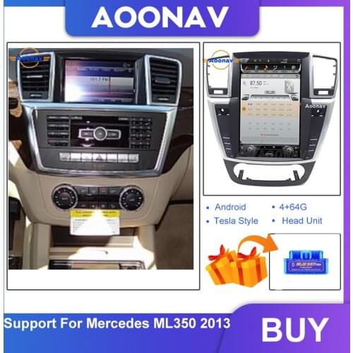 Car touch screen radio multimedia player For MERCEDES BENZ AMG ML350 2013 Android car stereo GPS navigation tape recorder