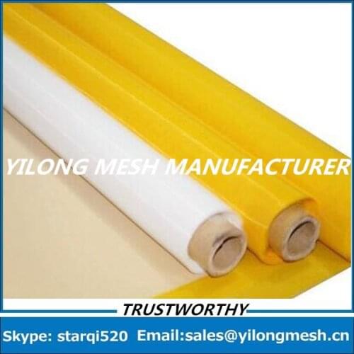 Free Shipping!!! 10 Meters 77T(195mesh) -55um-315cm Yellow Polyester Monofilament Silk Screen Printing Mesh