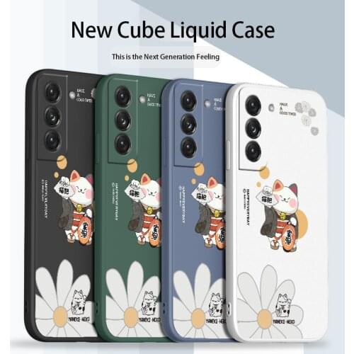 Lucky Cat Phone Case For Samsung Galaxy S21 S20 FE S10 Note 20 10 Ultra Plus A72 A52 A42 A32 A71 A51 A41 A31 A21S 4G 5G Cover