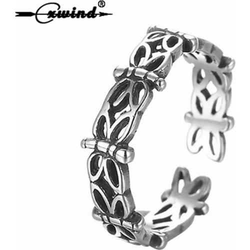 Cxwind Antique Butterflies Stackable Ring Handmade Resizable Toe Foot Rings For Women Body Jewelry Punk Animal Accessary