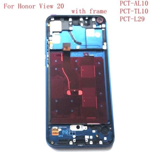 For Honor View 20 LCD Screen Display+Touch Screen Digitizer Frame Full Pantalla parts PCT-AL10 PCT-TL10 PCT-L29