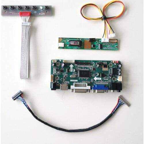 For LP133X5-A2IB LP133X3/4 M.NT68676 screen drive controller board LVDS 20-Pin CCFL DVI VGA LCD monitor 13.3" 1024*768 Kit