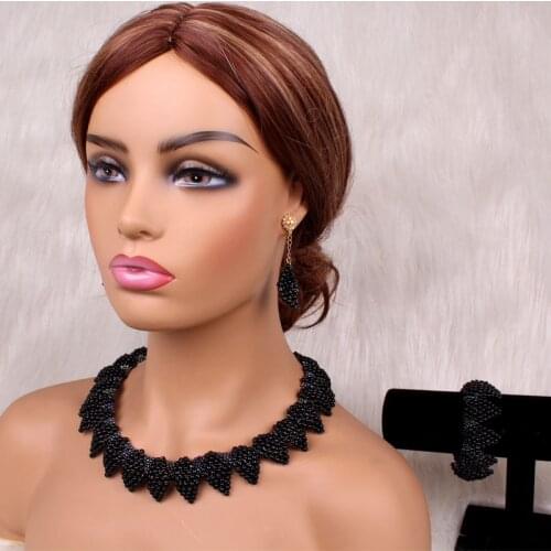 Dudo African Necklace Set 5 Colors Custom Crystal Handmade Bridal Jewelry Set For Nigerian Women Color Available 2020 Fashion