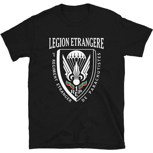 Legion Etrangere Paratrooper French Foreign Regiment Legio Men T-Shirt Short Casual 100% COTTON O-Neck Men Clothing