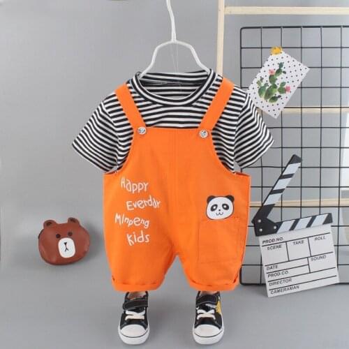 2021 Summer Childrens Clothes Sets Childrens clothing Boys Girls Short Sleeve shirt + Pants 2 pieces Clothing sets