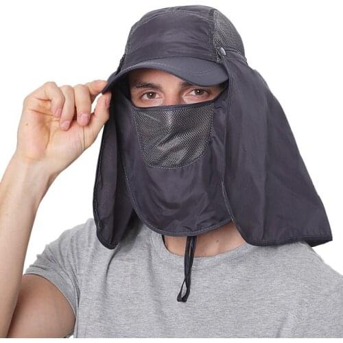 Multifunction Foldable Bucket Hats For Women Men Quick Drying Baseball Cap Summer UV Protection Fishing Sun Hat With Neck Flap