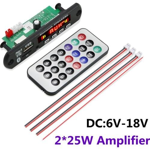 DC 6V-18V High Power Digital Amplifier Module Mono Class D 4-8ohm for 6W-50W speaker Audio power amplifier board