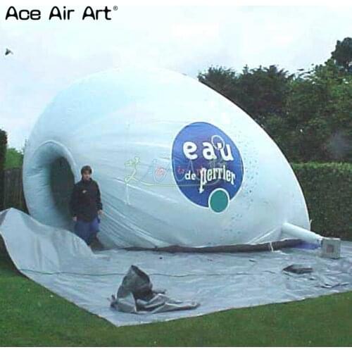 Newest design inflatable Conch model dome canopy,igloo structures trumpet shell tent for beach parties and concert