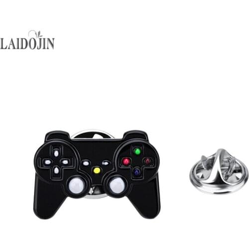 LAIDOJIN Newest Gamepad Brooches For Mens Ladies Badges Suit Brooch Pins Shirt Coat Accessories Collar Decorated Jewelry Gift