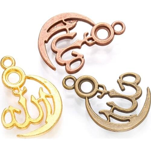 10 pcs brass moon charms gold plating pendant findings women jewelry accessories handmake