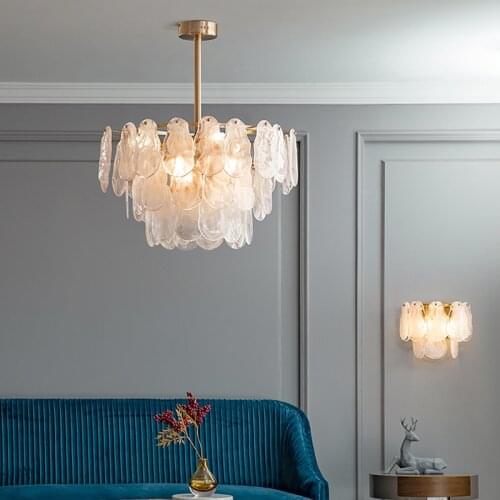 Light luxury creative chandelier Atmospheric luxury living room bedroom study simple post-modern personality designer lamps