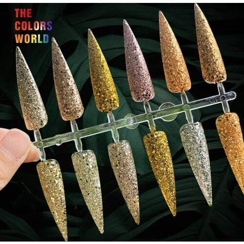 TCT-407 Chunky Mix Hexagon Metallic Luster Nails Glitter Nail Art Decoration Tumblers Handmade Craft DIY Accessoires Festival