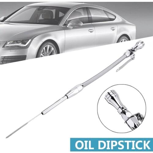 1pc Stainless Steel Car Auto Flexible Engine Oil Dip-sticks Tool For Chevy 305 327 350 383 400 Parts Moulding