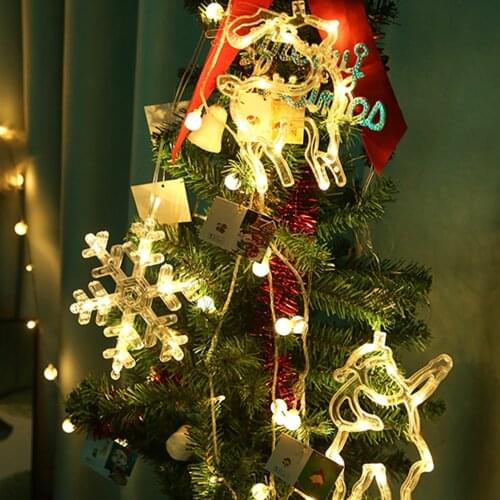 1Pc Christmas LED Sucker Lamp Christmas Decoration For Home Snowflake Jingle Bell Lights Shop Window Dress Up Xmas Tree Ornament