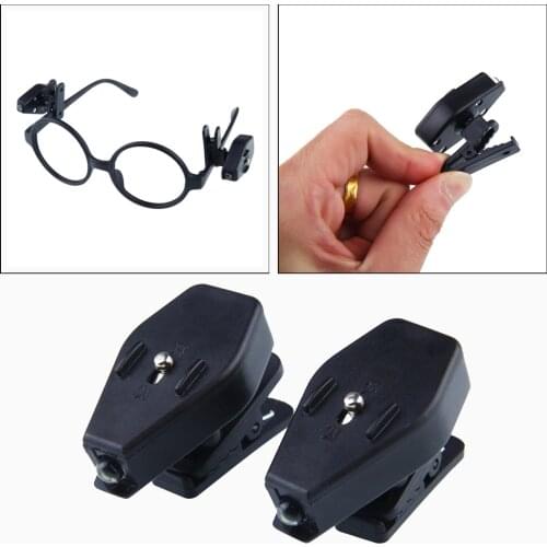 2PCS Indoor Book Lights Clip-on Eyeglass LED Light Lamp Flexible Eyeglass E-reader Light For Camping Reading Black Reading Light