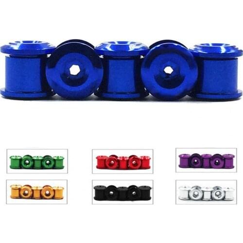 5Pcs Chainring Screw Bike Bicycle Aluminum Alloy Chainring Bolts Disc Single Chainwheel Screws Bicycle Parts