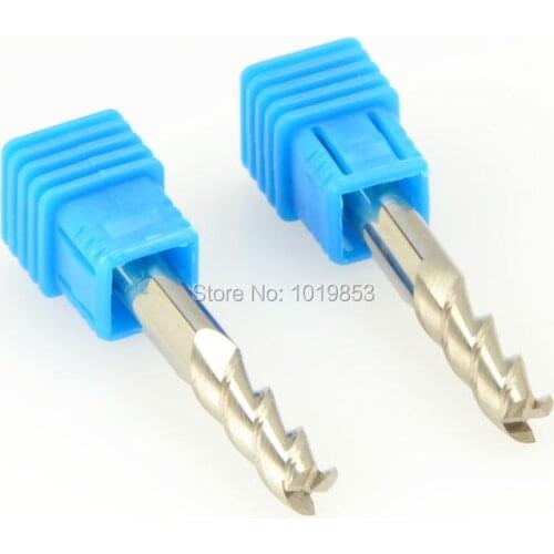 5pcs SLONS S200AL 4x4x50L 1mm or 1.5 2mm or 2.5mm or 3 or 4mm 5mm or 6mm 3 flutes tungsten carbide end mill for Aluminium alloy