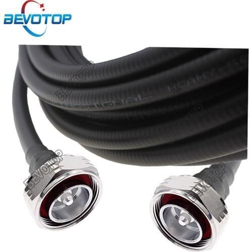 7/16 L29 DIN Male to DIN Male Plug Connector 1/2 Super Flexible 50-9 Feeder Line Jumper RF Coaxial Pigtail Extension Cable Cord