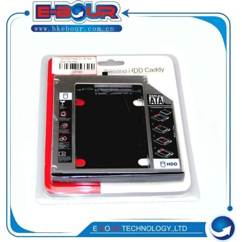 Aluminum 2nd HDD Caddy for IBM Thinkpad T420 R400 T520 P500 12.7MM SATA 2nd Hard Disk Drive Caddy