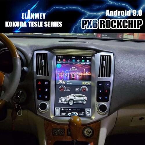 PX6 Car Bluetooth Screen Android 9 GPS Navigation Multimedia Player For Lexus RX300 RX350 RX330 RX400H Toyota Harrier Head Unit