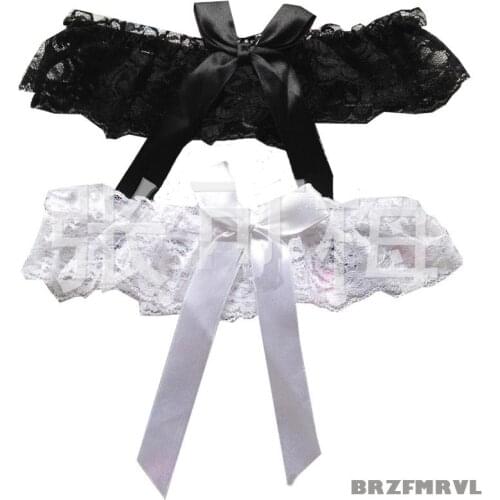White sexy lace womens garter belt for party sexy lace lingerie garter sexy women leg lace garter for wedding sexy girl garter