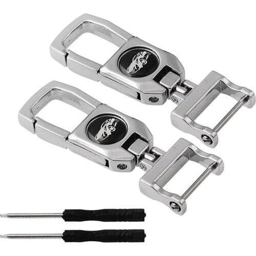 2xCar Keychain Key Ring Rustproof Non-fading for Buick for Hyundai for Chevrolet