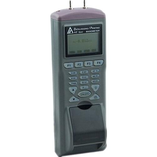 Digital Differential Pressure Manometer Data Logger AZ9835 with Built-in Printer Automatically record 12000 points 0-5Psi