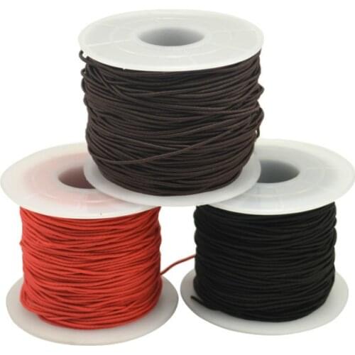 1mm 50meters/roll DIY Round Elastic Cord Beading Stretch Thread/String/Rope for Necklace Bracelet Jewelry Making Supply