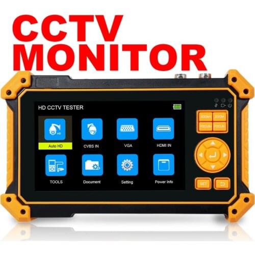 H52 video surveillance tester cable 5-in-1 multi-function tester 8MP AHD TVI CVI CVBS SDI camera tester CCTV monitor