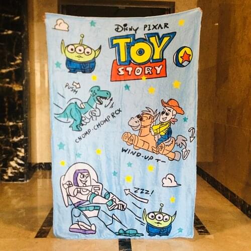 Disney Toy Story 77441 Fashion Anime Figures Cartoon Product Cosplay Accessories Blanket Household Gift New