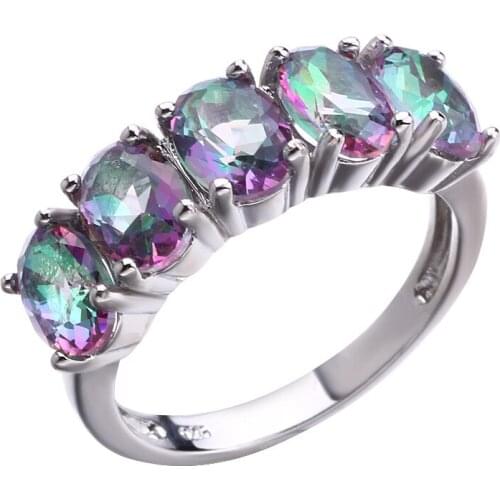 Fashion Chromatic Natural stone Rings for woman Simple Party Finger Jewelry girl Gift Dropshipping