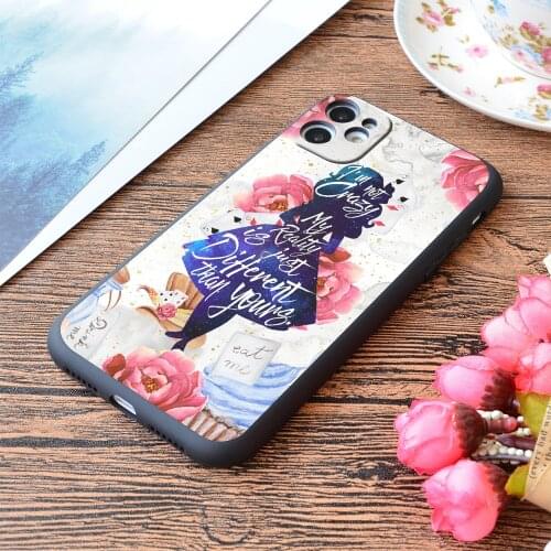 For iPhone Alice I'm Not Crazy Print Soft Matt Apple iPhone Case