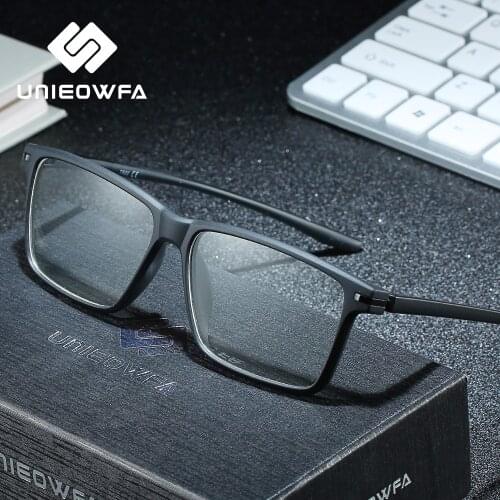 Computer Gaming Prescription Glasses Frame Men Anti Blue Light Optical Eyeglasses Frame Clear Myopia Eyewear Frame Matte TR90