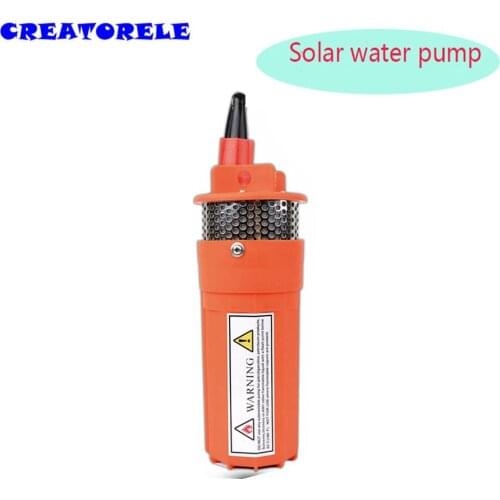 English manual 24V 360IPH 70M small Solar Submersible water pump bomba well lift Power For Outdoor Garden Deep transfer