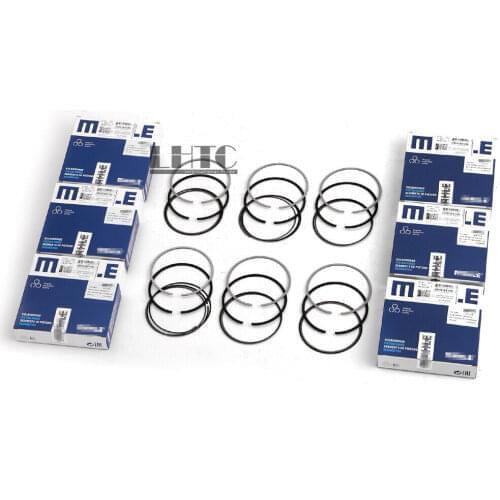 6x 06E198151Q Piston Ring Set By Mahle Φ84.51mm STD For VW Audi S4 S5 A6 A7 Q7 3.0 TFSI EA837