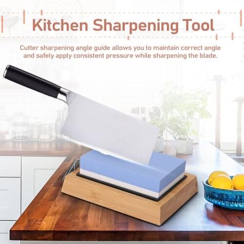 Portable Premium Whetstone Cut Sharpening Stone Household Cutter Sharpener Non Slip Base Cutter Sharpener